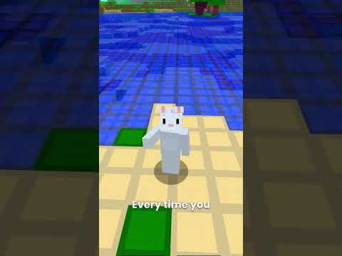 😱Minecraft, But If I TOUCH BLUE EVERYTHING BECOMES MORE REALISTIC! #minecraft #shorts