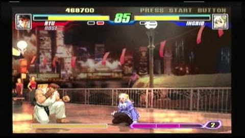 Capcom Fighting Evolution - Rose & Ryu Playthrough