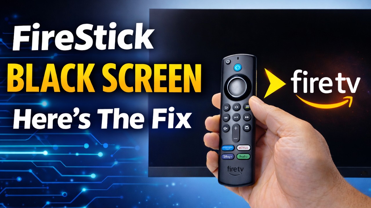 FireStick Black Screen - Here's The Fix! - YouTube