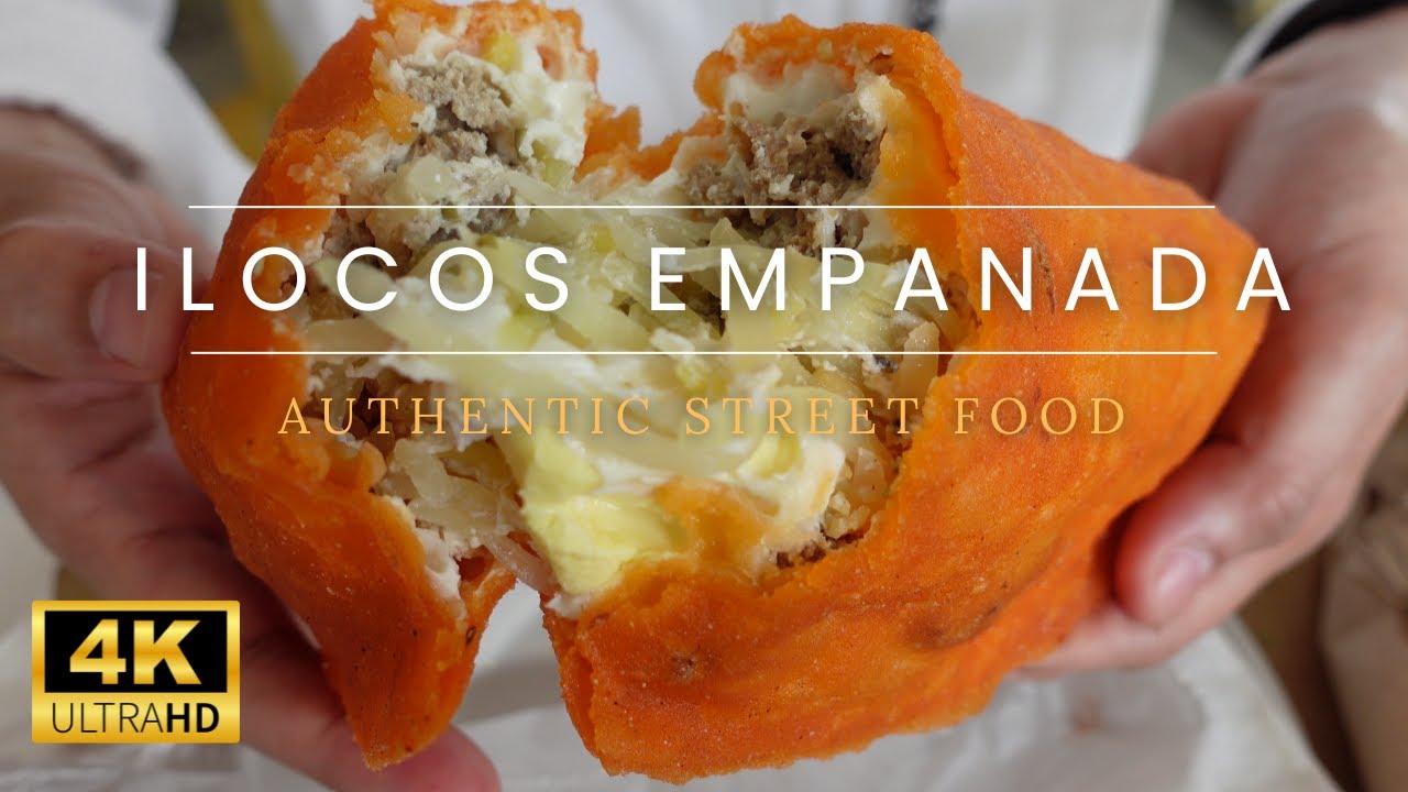 Authentic Ilocos Empanada Filipino Street Food !!! | Quezon City, Philippines [ 4k ]