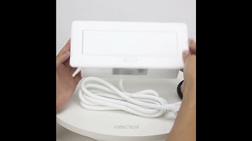 Desktop white pop up box US table socket US multifunctional alloy pop up socket 2 USA Plugs