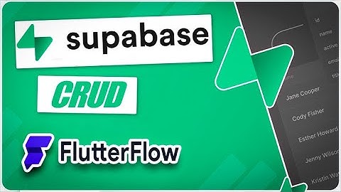 Supabase e Flutterflow  CRUD completo