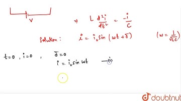 In the circuit shown in the figure, switch S is closed at time `t = 0`. (a) Write current in the