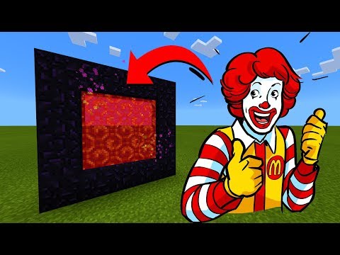 How To Make A Portal To The Ronald McDonald Dimension in Minecraft!