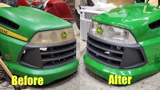 How to Restore a Plastic Lawnmower Hood