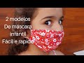 2 Máscaras De Tecido para o rosto infantil  2 modelos,  DIY MASK