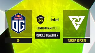 Dota2  OG vs Tundra Esports  Game 4  ESL One Birmingham 2024  CQ  WEU