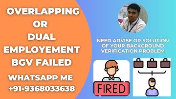 Background Verification Case No 50 Dual Employment/ Overlapping #bgv #BGVfailed #fakesalaryslip