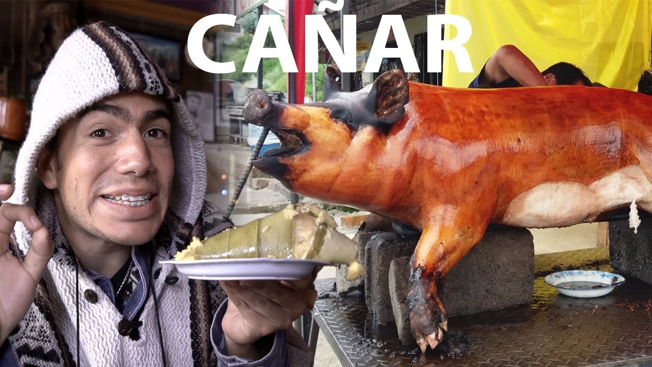 Comiendo CASCARITAS en la calle | CAÑAR