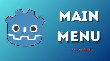 How to make a simple main menu in godot step by step