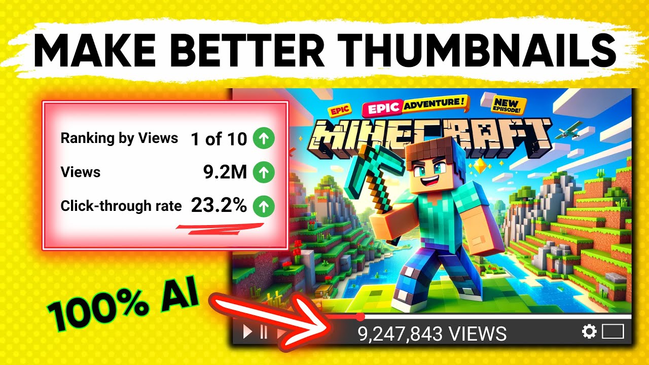 Make EPIC YouTube Thumbnails with AI & ChatGPT in seconds (Like this Thumbnail)