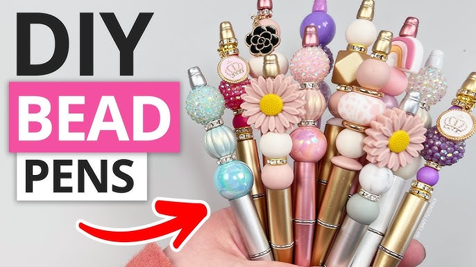 How to Make a Beadable Pen with chunky acrylic or silicone beads 