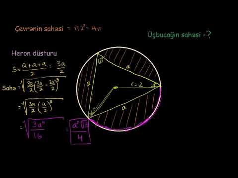 Video: Bir Bərabərlikli üçbucağın Sahəsi Necə Hesablanır