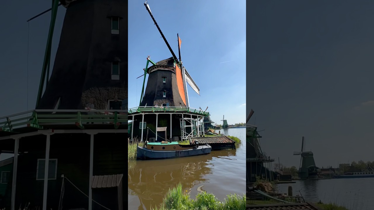 Zaanse Schans Windmill in Holland 🇳🇱