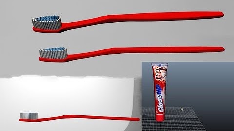 Autodesk Maya 2014 Tutorial Toothbrush &Toothpaste Modeling texturing