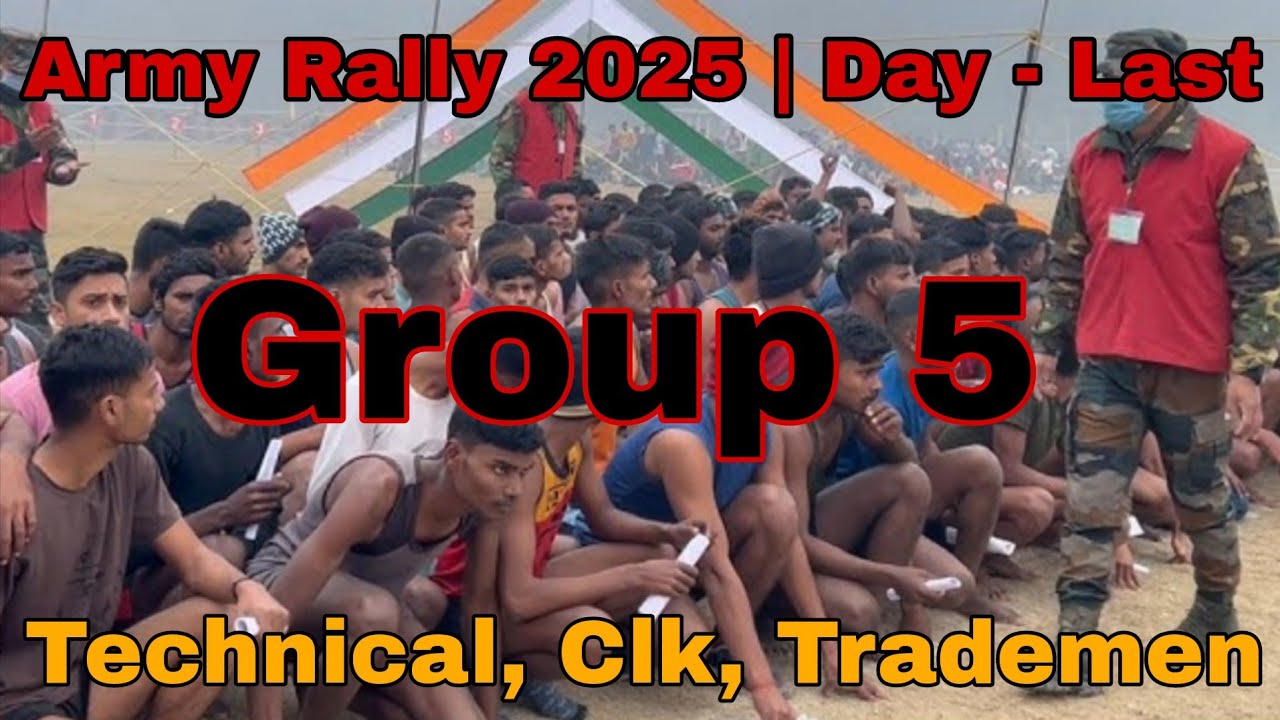Army Bharti Rally Kotdwar 2026 | Day Last | Group 5 | Technical, Clk ...