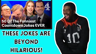 AMERICAN REACTS TO 50 Jokes From 50 Episodes That'll Make You P*** Yourself Laughing