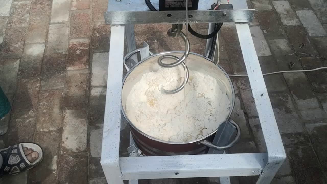 Homemade Atta and Dough Kneading machine test 2
