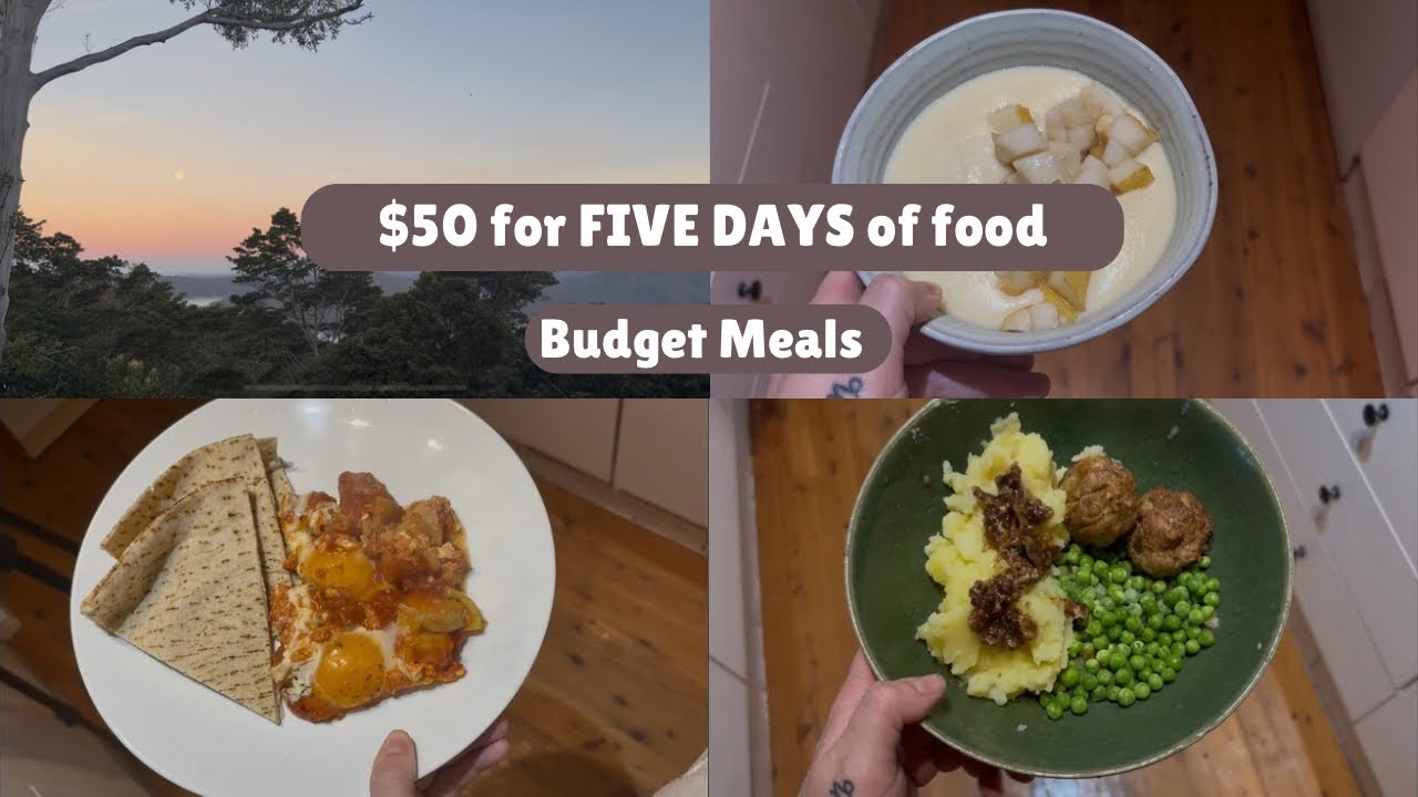 $50 for FIVE DAYS - Budget meals for our family - YouTube