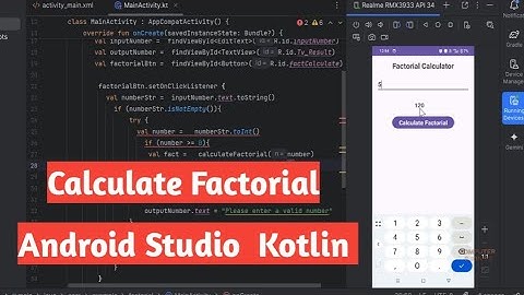 How to Calculate Factorial in Android Studio using Kotlin | Beginner-Friendly Tutorial (2025)