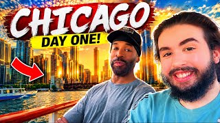 Chicago Vlog Day 1 | Architecture Boat Tour, 360 Chicago &amp; Yaya Mas Greek Kuzina | 🌆 