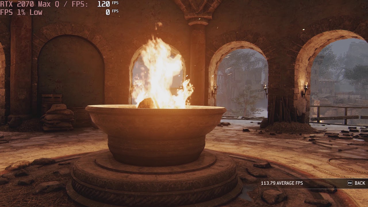 🎮 NVIDIA GeForce RTX 2070 Max-Q - For Honor gameplay benchmarks (1080p)