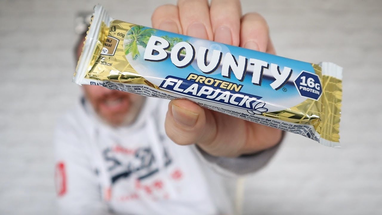 Bounty Protein Flapjack bar YouTube