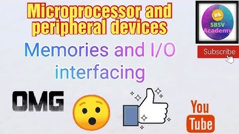 Memory and input, output interfacing |Microprocessor||