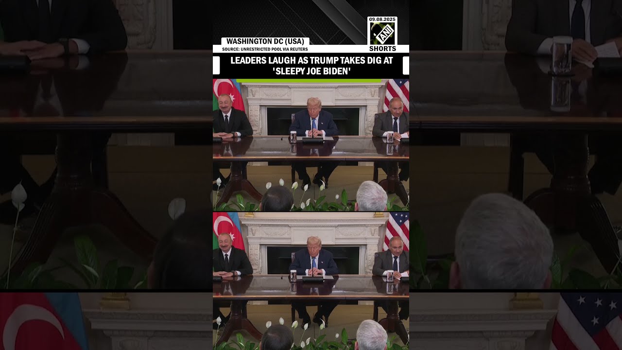  Sleepy Joe Biden Tried For 12 Minutes Trump S Dig Invokes Laughter Armenia Azerbaijan Peace Deal