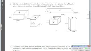 April 25   Module 5   Lesson 5   Making Connections With Volume   Cubic Centimeters and Milliliters