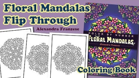 Color By Number Mandalas Flip Through - Alexandra Franzese