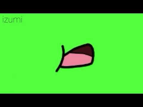 Boca hablando en pantalla verde Gacha life (efecto para video) 
