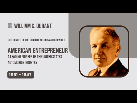 Pioneer of automobile industry | Co-founder of the General Motors and Chevrolet | William C. Durant