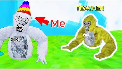 I Pretended to Be a Noob in Gorilla Tag
