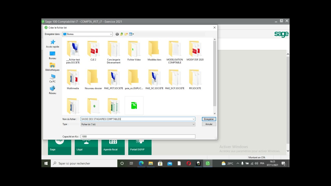 SAGE 100 Compta i7 SAISIE PAR LOT