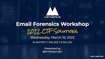 Email Forensics Workshop—2022 CTF Solutions