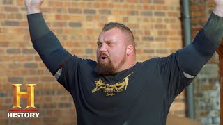 EDDIE THE BEAST HALL: STRONGMAN'S TOUGHEST LIFTS | The Strongest Man in History (Season 1) | History
