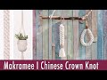 Makramee I Chinese Crown Knot I für Schlüsselanhänger & Blumenampeln I einfach auf der Hand geknotet
