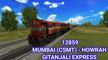 12859 MUMBAI (CSMT) - HOWRAH GITANJALI EXPRESS || @THE_BITTU_GAMING || #msts || #openrails ||