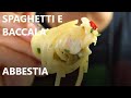 SPAGHETTO ABBESTIA BACCALA' IN BIANCO e OLIVE  spaghetti e baccalà in bianco con le olive