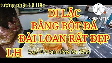TƯỢNG PHẬT LÊ HÂN// DI LẠC BẰNG BỘT ĐÁ ĐÀI LOAN CAO CẤP RẤT ĐẸP 01