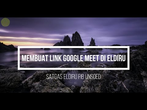 Cara Setting Link Google Meet di Eldiru | Tutorial Moodle #eldiru