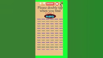 Spot (Find) 0403 in 5 seconds, #observation  #skills , Visual Test,  #search #puzzle #shorts #quiz