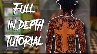 Cross Tattoo On Back Step By Step Full Tutorial Nba 2K22 Next Gen Best Tattoos In 2K Community