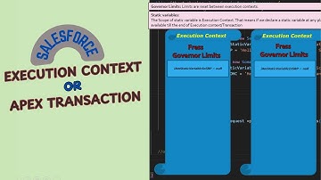 Salesforce Execution Context or Apex Transaction   Detailed Explanation and Demo