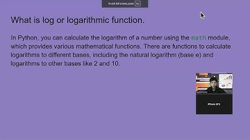 what is exponential, log, trigno, and hyperbolic in python.
