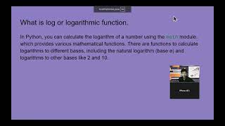 what is exponential, log, trigno, and hyperbolic in python.