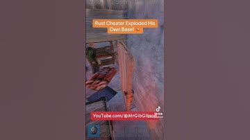 Rust Cheater Exploded His Own Base! 💥 #rust #shorts