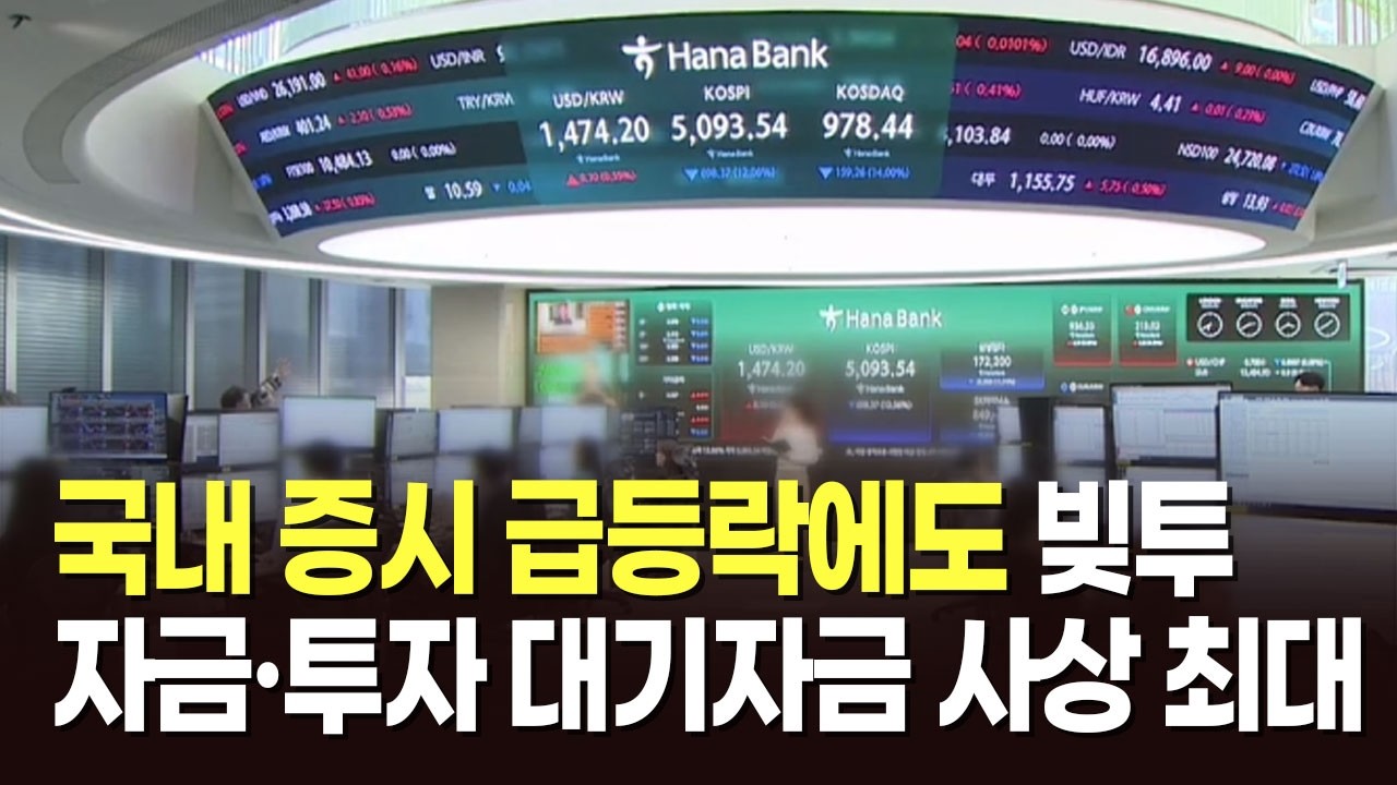 국내 증시 급등락에도 빚투 자금·투자 대기자금 사상 최대 [뉴스현장]