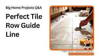 Straight Baseline Chalkline Laser Tile Alignment Tutorial